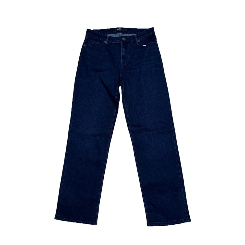 Hudson Jeans Straight Leg Mid Rise Denim Dark Wash Stretch‎ Womens Size 8/30x29